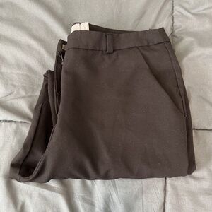 ASOS Black Cuffed Crop Dress Pant Size 4